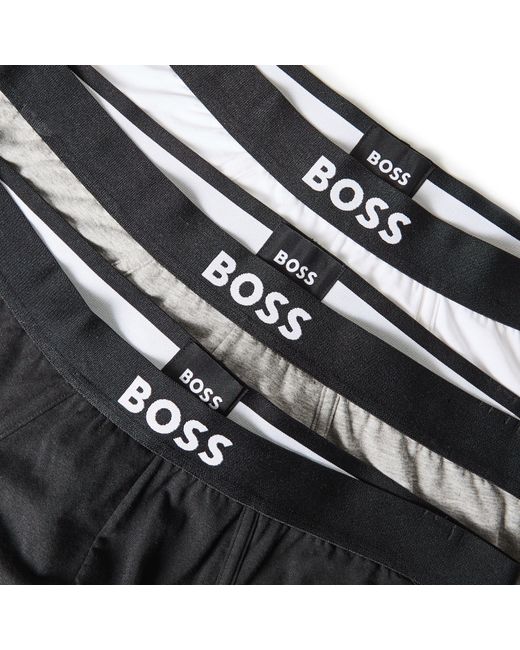 Boss Black Bodywear Logo Waistband Briefs for men
