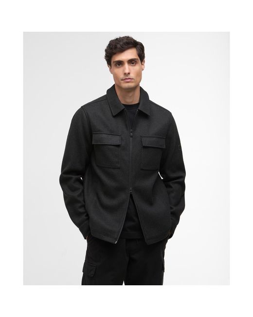 Barbour Black Walken Overshirt for men