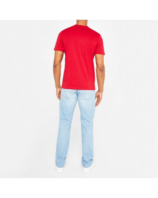 Replay Red Small Logo T-Shirt for men
