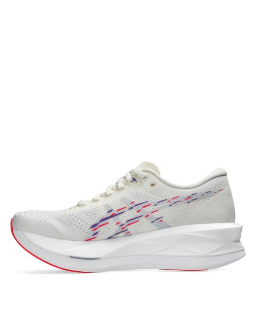 Asics White Sonicblast Road Running Shoes