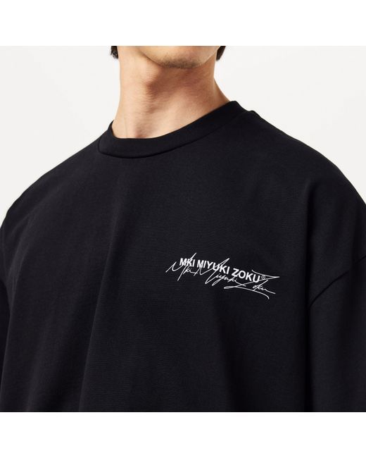 MKI Miyuki-Zoku Black Script T-Shirt for men