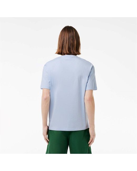 Lacoste Blue Logo Print T Shirt for men