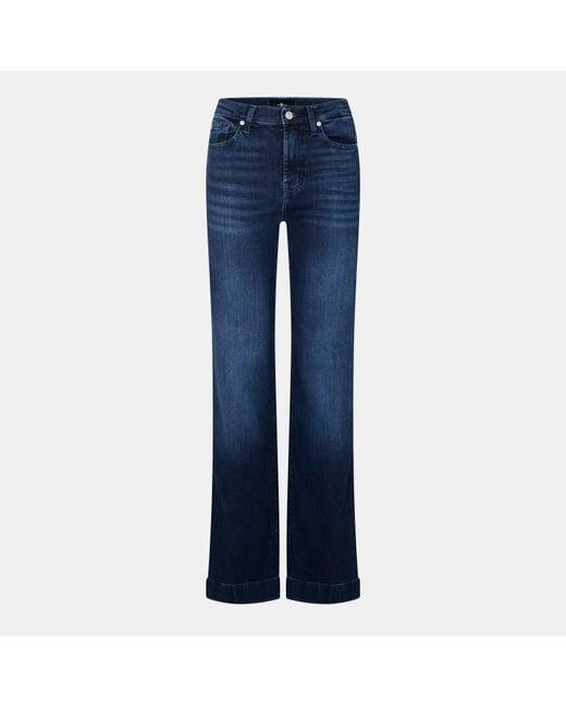7 For All Mankind Blue Modern Dojo Bootcut Jeans
