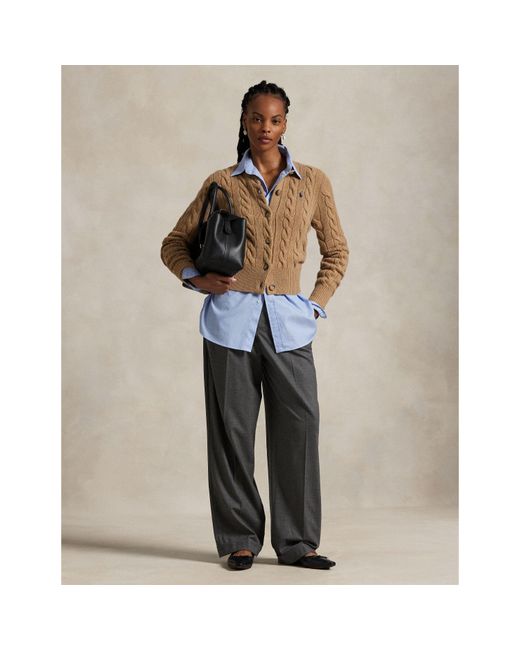 Polo Ralph Lauren Natural Cable Knit Cardigan