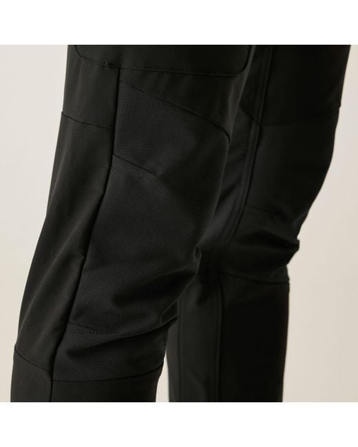 Regatta Black Prolite Softshell Stretch Trousers for men