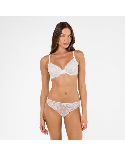 Polo Ralph Lauren White Lace High Waist Brief