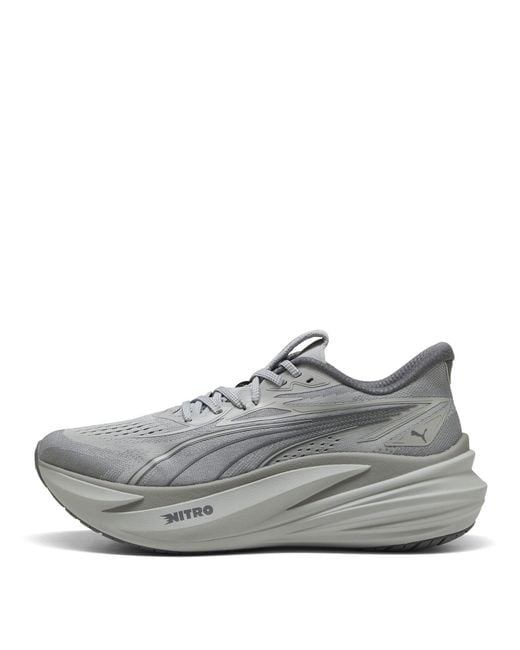 PUMA Gray Magmax Nitro 2 Running Shoes for men