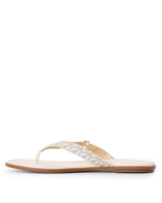 MICHAEL Michael Kors Natural Erin Thong Flip Flops