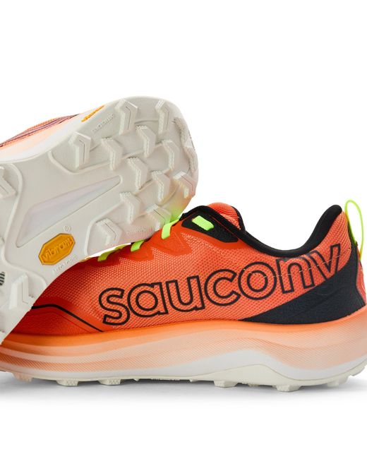 Saucony Red Peregrine 16 Off-Road Trail Running Shoes for men