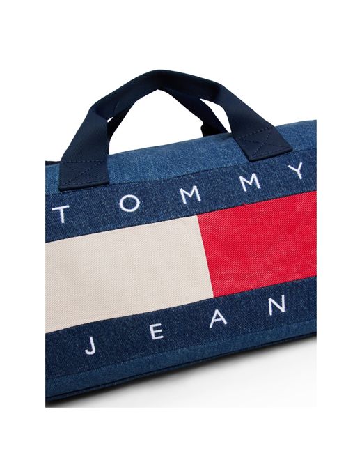 Tommy Hilfiger Blue Tj Archive Barrel Bag