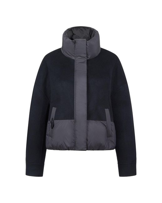 Raey Blue Quilted Cropped Puffer Jacket