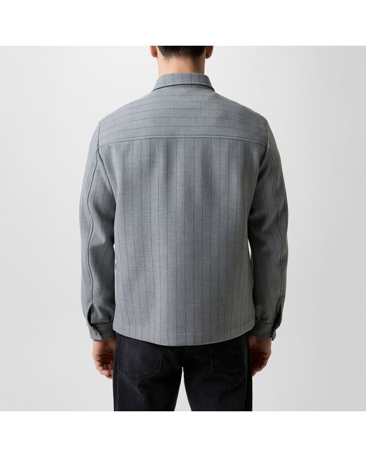 Boss Gray Carpercoach Overshirt for men
