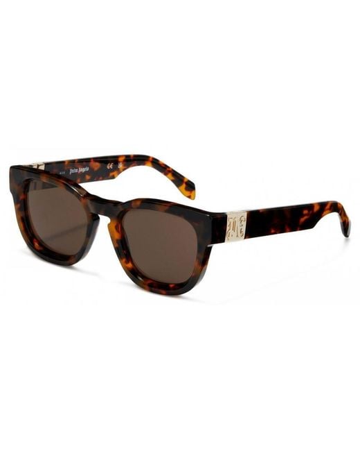Palm Angels Brown Riverside Rectangle Sunglasses for men