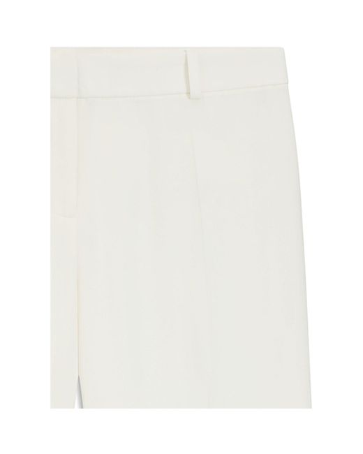 HUGO White Flared Trousers