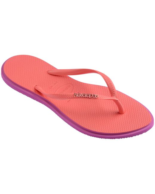 Havaianas Red Slim Point Flip Flops