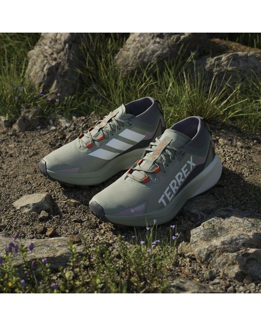 Adidas Gray Terrex Agravic Gtx Trail Running Shoes