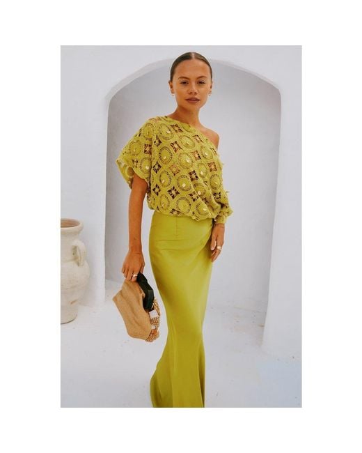 Never Fully Dressed Green Shell Tilly Maxi Dress