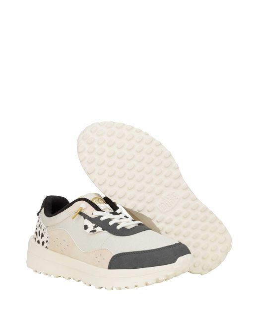 HeyDude White Hayden Shine Trainers