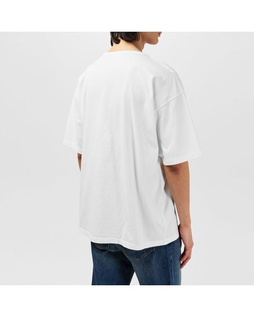DIESEL Blue Graphic Print T-Shirt for men