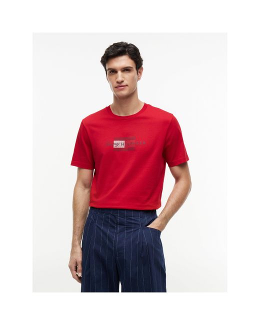 Tommy Hilfiger Red T-Shirt for men