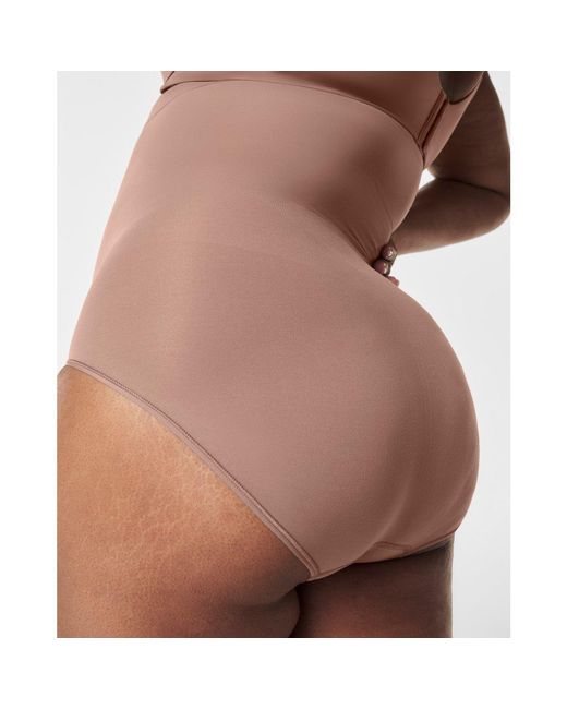 Spanx Brown Sculpt Seamless Power High-Waisted Brief