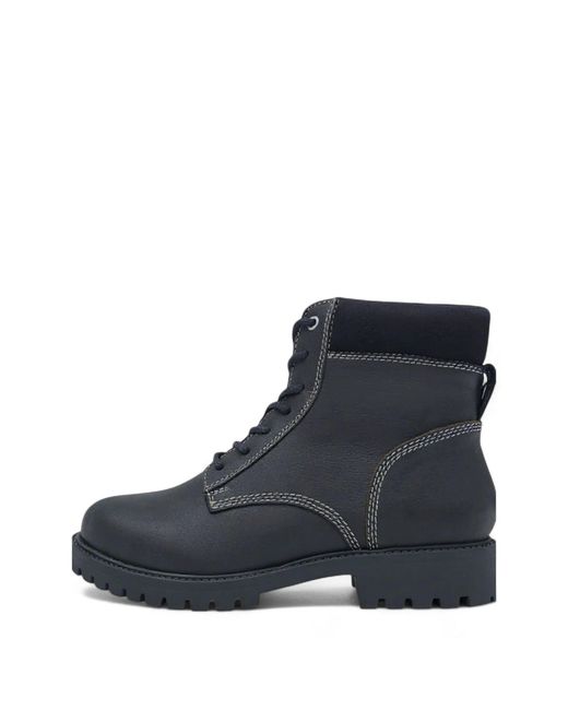 Firetrap Blue Rascart Leather Hiker Boots for men