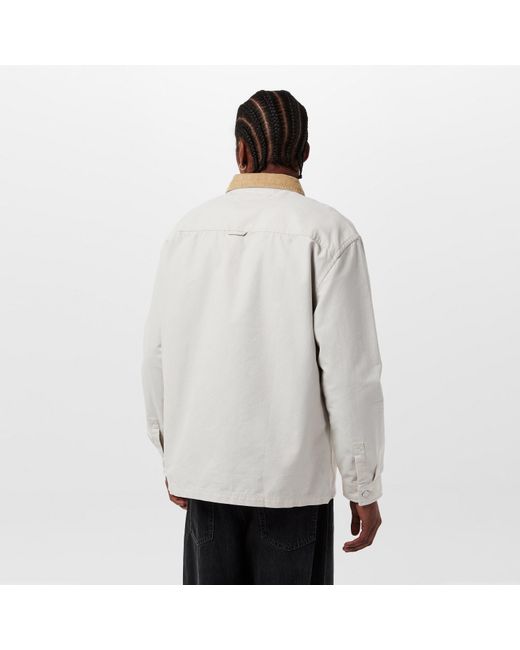 Tommy Hilfiger White Cord Textured Relaxed Fit Overshirt for men