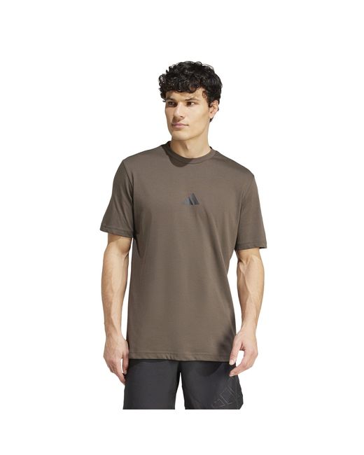 Adidas Gray Strength Graphic T-Shirt for men