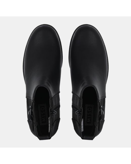 Miso Black Cojito Ankle Boots Ladies
