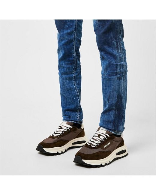 DSquared² Brown Run Ds2 Trainers for men