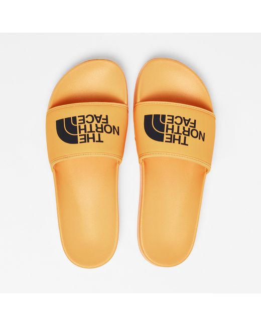 The North Face Yellow Base Camp Pool Sliders for men