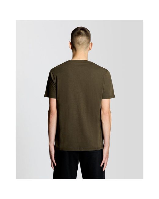 Lyle & Scott Brown Lyle & Scott Small Eagle T-Shirt for men