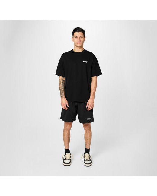 Represent Black Owners Club Mesh Breathable Woven Tracksuit Shorts for men