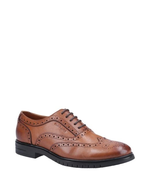 Hush Puppies Brown Santiago Lace Shoes for men