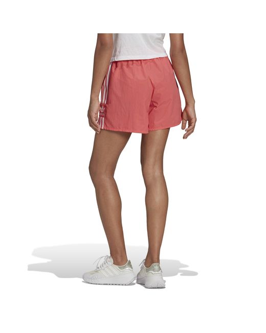 Adidas Originals Red Adidas Adicolor Trefoil Shorts