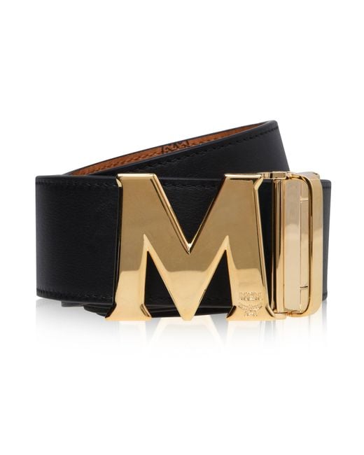 MCM Brown Claus Reversible Belt for men