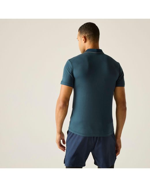 Regatta Blue Maverik Stretch Upf 50+ Polo Shirt for men