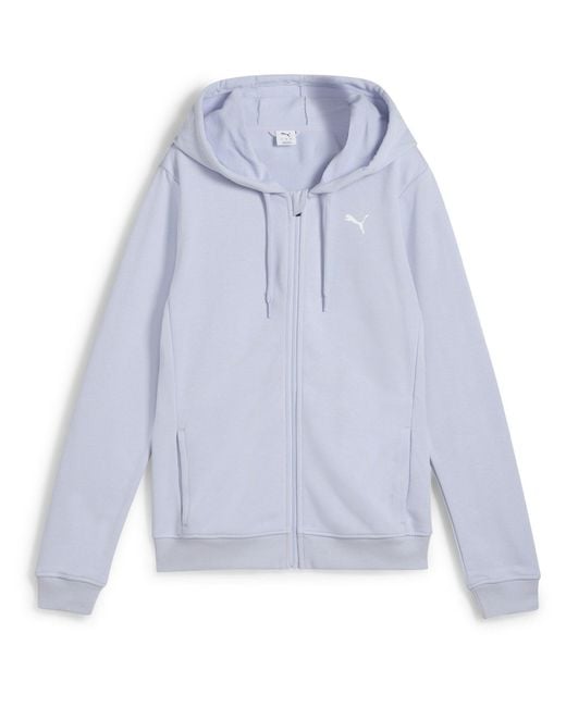 PUMA Blue Essential Full Zip Tech Fleece Hoodie