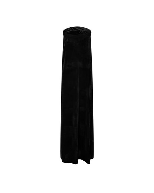 Norma Kamali Black Strapless Maxi Dress