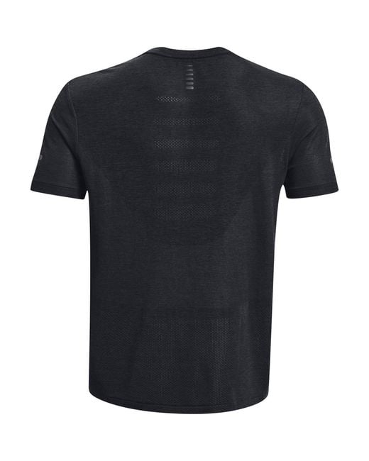 Under Armour Black Ua Seamless Stride Ss Running Top for men