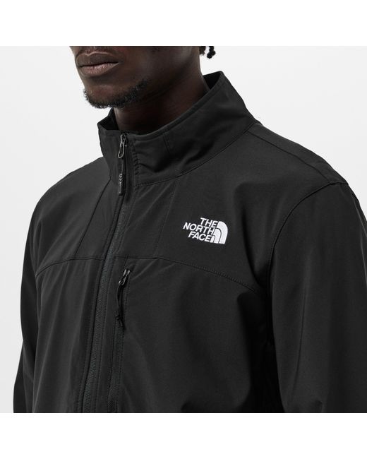 The North Face Black Nimble Wind-Resistant Water-Repellent Softshell Jacket for men