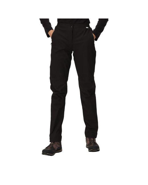 Regatta Black Highton Waterproof Overtrousers (long)