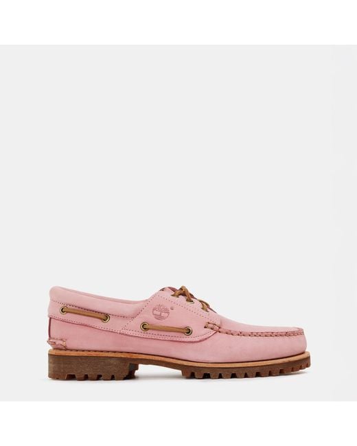 Timberland Pink Authentic Boat Shoe for men