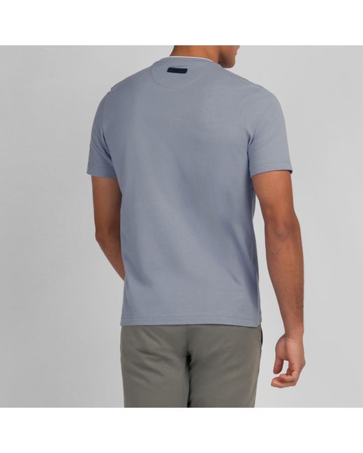 Eden Park Blue Plain Short-Sleeved T-Shirt for men