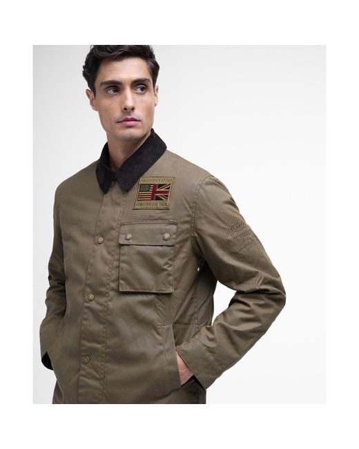 Barbour Green B.Intl Smq Waxed Jacket for men