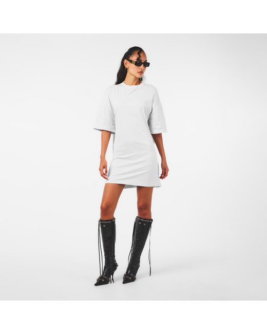 Balenciaga White Fitted Mini Dress