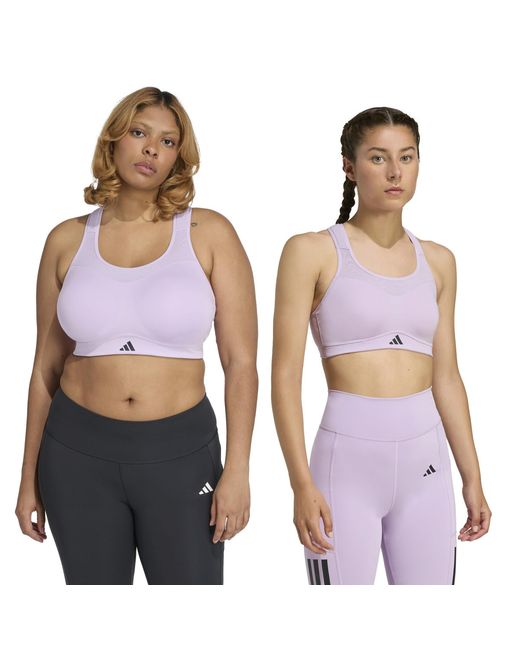 Adidas Purple Power High Impact Sports Bra