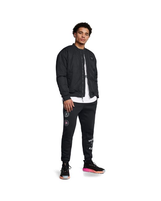 Under Armour Black Pr Icon Closed Hem Jersey Joggers for men