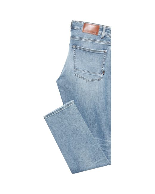 Boss Blue Delaware Slim Jeans for men