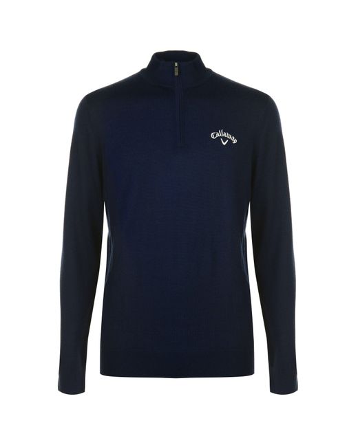 Callaway Apparel Blue Zip Sweater for men